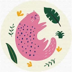 Картина по номерам Brushme Розовая стена (Размер M) 30x30 см