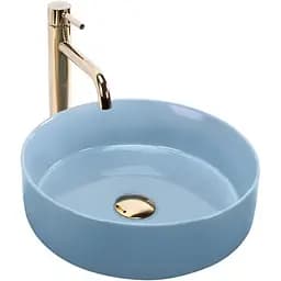 Умивальник Rea Sami blue shiny накладний REA-U6619, Синий