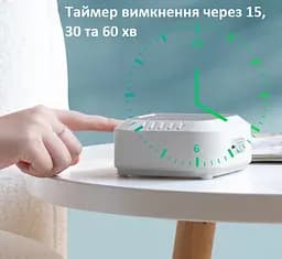 Генератор білого шуму нічник Three Sheep S3-2022 з 28 заспокійливими і маскуючими звуками та альфа-ритмами Портативна колонка для сну з акумулятором (1185-02) - мініатюра 2