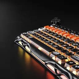 GravaStar Клавіатура механічна Mercury K1 Pro 80keys, GravaStar x Kailh Speedy Mint, BT/WL/USB, RGB, CyberFlare - мініатюра 8