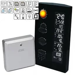 Метеостанція Technoline WS6650 Black (WS6650), Чорний - мініатюра 14