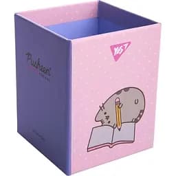 Стакан для письмового приладдя Yes Pusheen картон рожевий (708333) - мініатюра 2