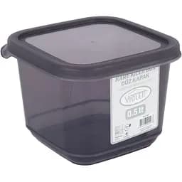 Контейнер для сыпучих продуктов Violet House 0.5 л черный (0297 Transparent Black)