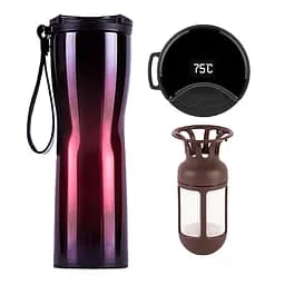 Термокружка Xiaomi Kiss Kiss Fish MOKA Smart Coffee Tumbler 430ml Purple - мініатюра 1