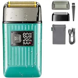 Електробритва сіткова XPRO V-357 для чоловіків для сухого та вологого гоління бірюзова (41884-VGR V-357_689)