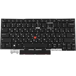 Клавіатура для ноутбука LENOVO (ThinkPad: X1 Yoga 8th Gen) rus, black, без фрейму, підсвічування клавіш (ОРИГІНАЛ) - мініатюра 2