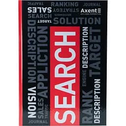 Книга записная Axent Colors A4 в клеточку 80 листов красная (8421-08-A)