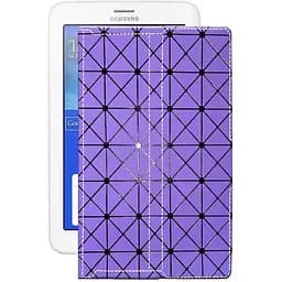 Чохол StatusCASE з екошкіри для планшету Samsung Galaxy Tab 3 lite 7 (T116) Фіолетовий ромб