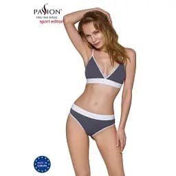 Спортивний топ із подвійними бретелями Passion PS007 TOP dark grey L - мініатюра 4