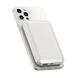 Зовнішній акумулятор Wiwu Snap Cube- Magnetic Wireless Charger Power Bank 10000mAh SC1000WHT (3C) White (6973218947020) - мініатюра 5