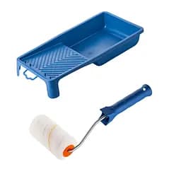 Валик "Гірпаінт" 100х30 мм з ручкою та ванночка Polax (770-208)