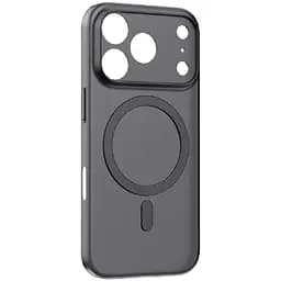 Силіконовий чохол iPhone 17 Pro Momax CaseForm Lite Magnetic Case with MagSafe - Матовий чорний, Obsidian Black (MTAP25MD)
