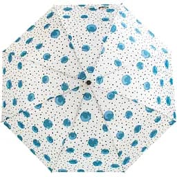 Женский складной зонтик полуавтомат Happy Rain 95 см белый