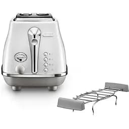 Тостер DeLonghi CTOC 2103 W Icona Capitals білий (00000018042) - мініатюра 2