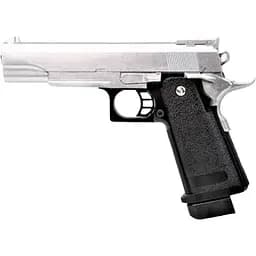 Дитячий пістолет Galaxy G6S на кульках метал срібло Colt M1911