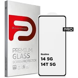 Стекло защитное Armorstandart Pro Realme 14 5G / 14T 5G Black (ARM83563)