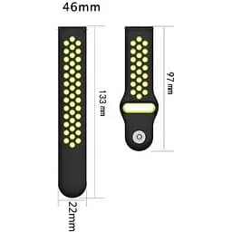Ремінець Becover Vents Style для Honor MagicWatch 2 / Huawei Watch 3 Pro Classic 46 mm Red-Black (707077) - мініатюра 4