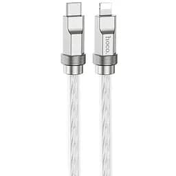 Дата кабель Hoco U113 Solid 20W Type-C to Lightning (1m) Silver