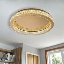Стельова LED люстра Diasha 587/800G 100W до 22 м2 колір золото - мініатюра 2