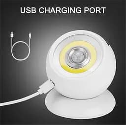Світильник настінний LED SmartLight ML-03, з датчиком руху, акумуляторний, білий, 3 Вт, 9×7.5×7.5 см - мініатюра 6