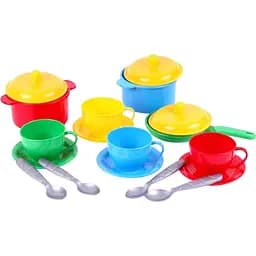 Игровой набор посуды Technok Toys "Маринка 1 ТехноК" (0687), 15 предметов