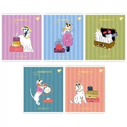 Набір зошитів для записів А5 Yes Exquisite doggy 18 аркушів в лінію 10 шт. (767528)