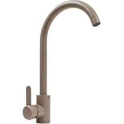 Смеситель кухонный Platinum 7990 NEST поворотный однорычажный из нержавеющей стали титан (SP000041084)