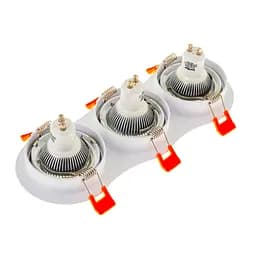 Світильник врізний поворотний Brille HDL-DT 108/3 MR16 WH 36-248 - мініатюра 5