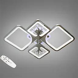 Сучасна стельова LED-люстра Diasha 8157/2+2HR LED 3color dimmer, 83W, 4565 lm, димер