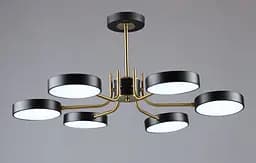 Люстра світлодіодна в стилі лофт Sirius B N6371/6 BK+COP