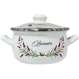 Кастрюля Idea Home Lavander 2205 с крышкой, 20 см, 3,3 л (6832792)