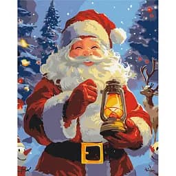 Картина за номерами на підрамнику Brushme Посмішка Різдва