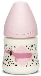 Бутылочка для кормления Suavinex Истории щенков, 150 мл, розовый (304771)