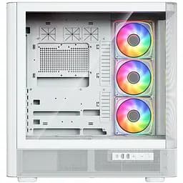 Корпус ModeCom VOLCANO AQ500 ARGB MIDI FRONT LCD 6,2” 4x120mm fans WHITE без БЖ ATX - мініатюра 4