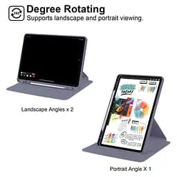Чохол TPUCristal Pen holder 360 Poco Pad 12.1 / для Xiaomi Redmi Pad Pro 2024 Фіолетовий - мініатюра 2