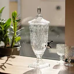 Лимонадниця Classic Crystal 2л з краном HP-19-295 глечик диспенсер для напоїв прозорий Yiwu HP-19-295 - мініатюра 4