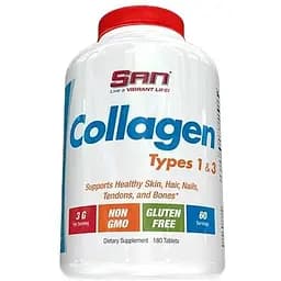 Препарат для суглобів і зв'язок SAN Collagen Types 1 and 3, 180 таблеток