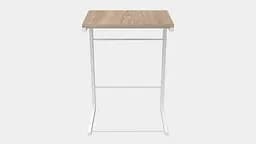Столик Террі Ferrum-decor 650x440x330 Білий метал ДСП Дуб Сонома 16 мм (FRD-104658) - мініатюра 5