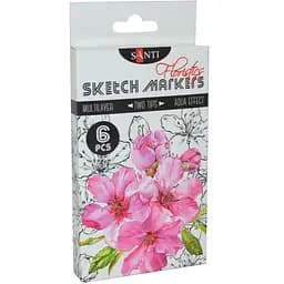 Набор маркеров Santi sketch Floristics 6 шт. (390569)