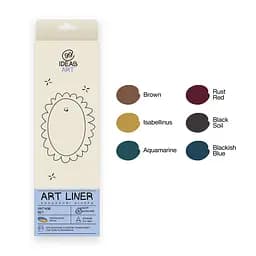 Набор цветных линеров, 6 цветов, 6 set Vintage, IDEA10-AL6VINT, 99IDEAS