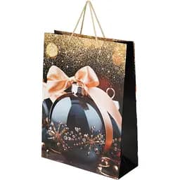 Пакет подарунковий новорічний Куля з бантом YX050954 Різнокольоровий (NY)