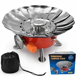 Портативний газовий пальник з вітрозахисним екраном 2.8 кВт VENERA 88351