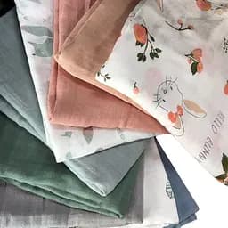 Набір органічних пелюшок Lovely Svi 3 шт – м’які, дихаючі, розмір ХL- 110 x 115 см Зайчики (120125) - мініатюра 5