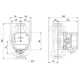 Циркуляційний насос Grundfos Alpha1 L 32-60 180 (99160590) - мініатюра 5
