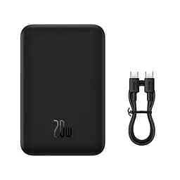 Зовнішній аккумулятор Baseus Magnetic Mini Wireless Power Bank 20000mAh PPCX150001 чорний - мініатюра 3