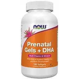 Добавка Now Foods Prenatal Gels + DHA 90 капсул