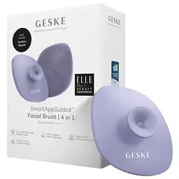 Щітка для обличчя GESKE Facial Brush 4 в 1 з тримачем фіолетова