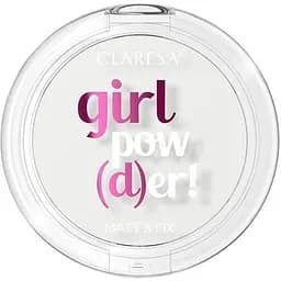 Компактная пудра для лица Claresa Girl Powder с естественным матовым эффектом, тон 00 (Transparent), 12 г
