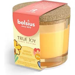 Свічка в склі Bolsius True Joy Daffodil Весняне цвітіння з пробкою 66х83 мм (996712)