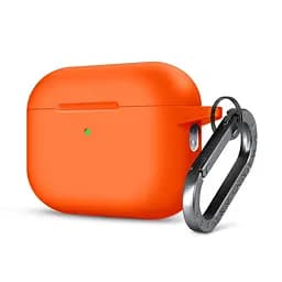 Силіконовий чохол для навушників Apple AirPods Pro 3, Hang Case, помаранчевий, ультратонкий захисний кейс товщиною 2 мм, захист від подряпин, пилу та ударів, компактний, з карабіном для кріплення, ArmorStandart (ARM88278)